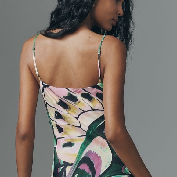 New FARM Rio Camouflaged Wings Slip Dress - Picture 4 of 6
